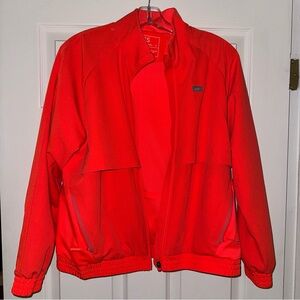 Figs Fireside Neon Orange Sydney Performance Scrub Jacket size small